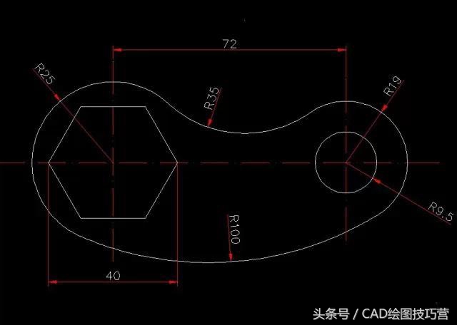 cad三维练习图100例解析,cad练习图纸第45张图教程
