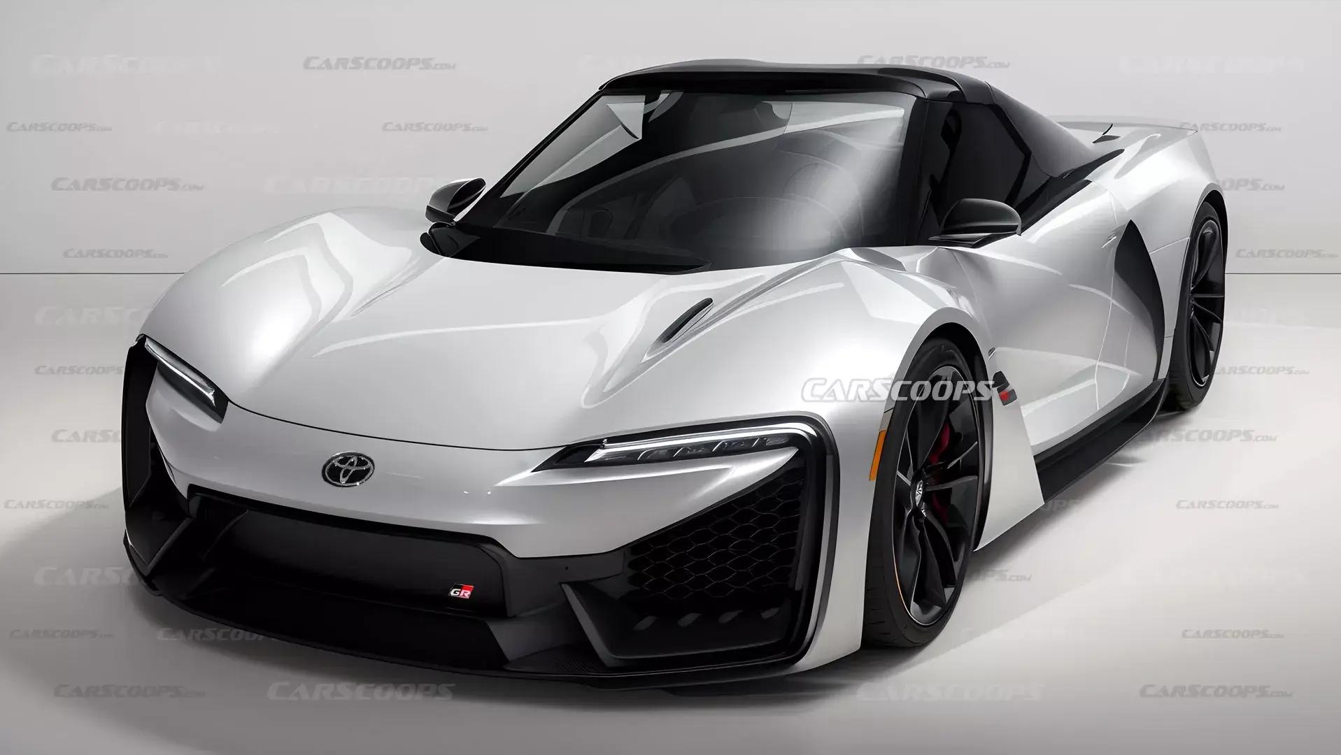 丰田mr2渲染图曝光或采用纯电驱动,mr2丰田发动机