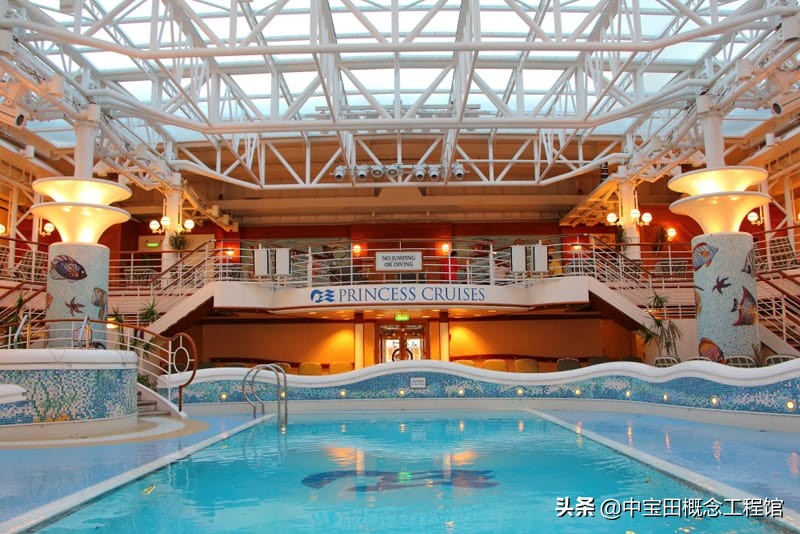 蓝宝石公主号邮轮上的生活,公海游轮图片