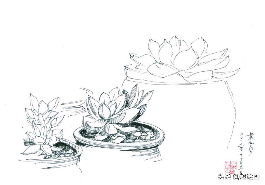 十大顶级钢笔画速写,钢笔速写100幅图片