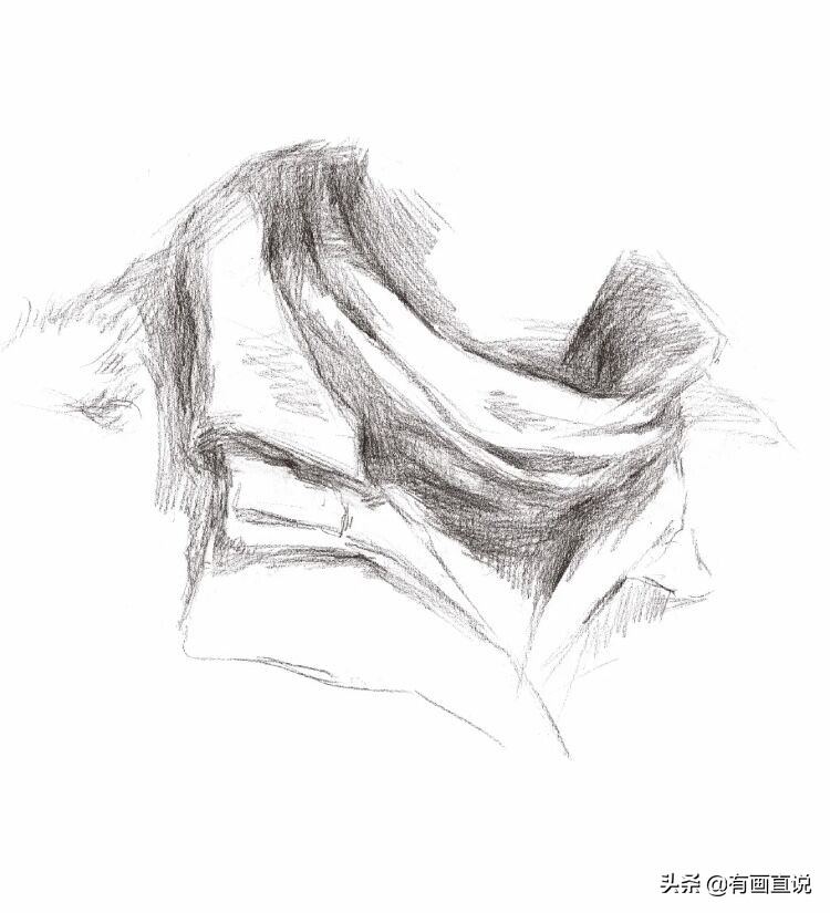 素描绘画中你容易轻忽的细节，衬布和衣服的刻画，分享课程素材