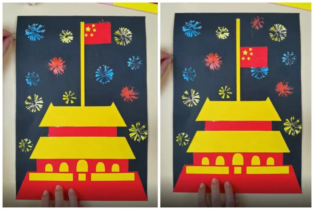 国庆节祝福祖国幼儿园手工,国庆节幼儿园手工祖国妈妈我爱你