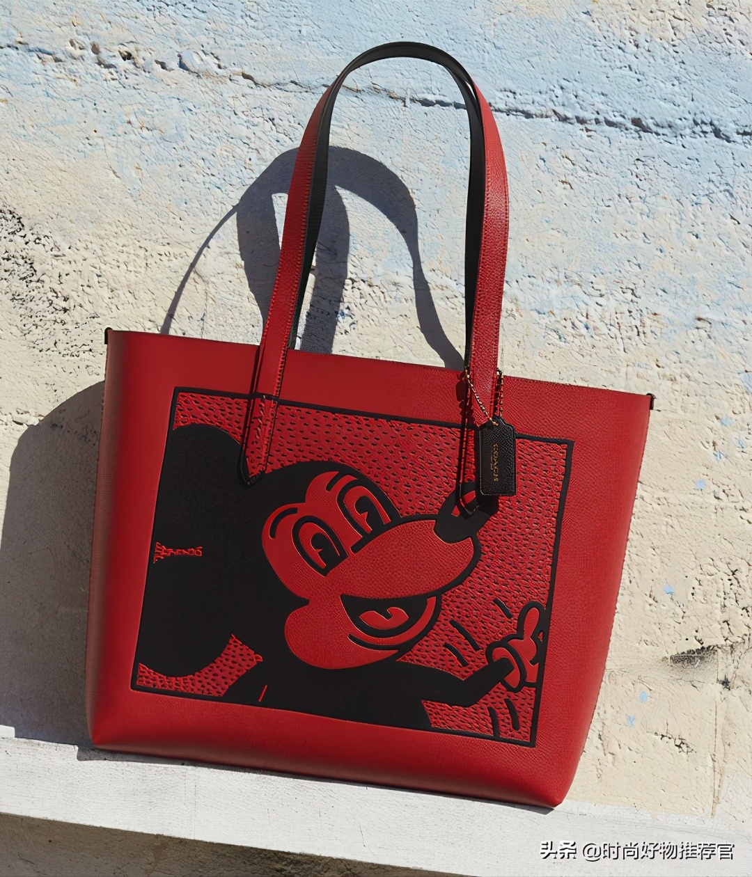 coach日记刺绣联名款,coachdisney联名包粉色