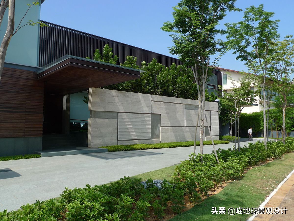 十个绝美别墅庭院墙设计,别墅边户庭院景观设计效果图