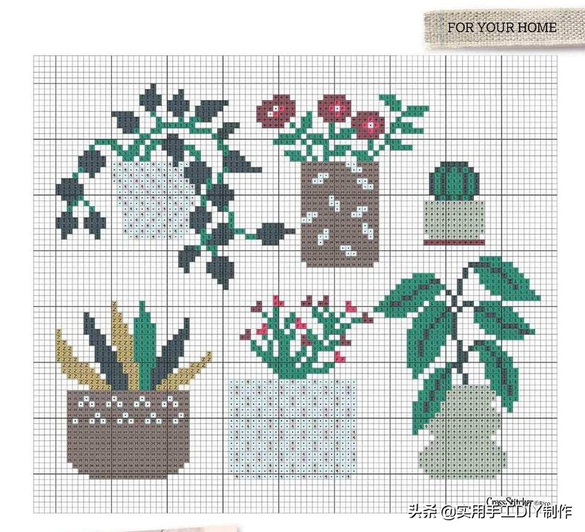 简单的十字绣印花,十字绣可爱图片