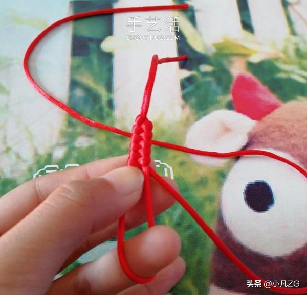 手链两股红绳打结方法收尾,两股红绳手链怎么打结收尾