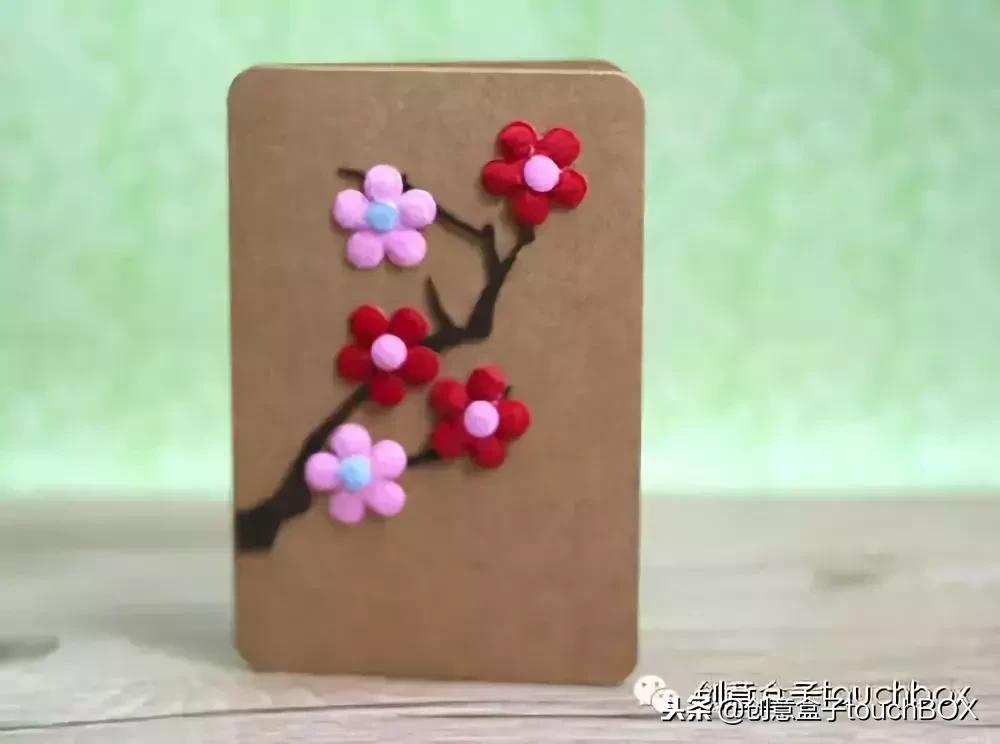 自制新年贺卡送给妈妈,制作超难的新年贺卡