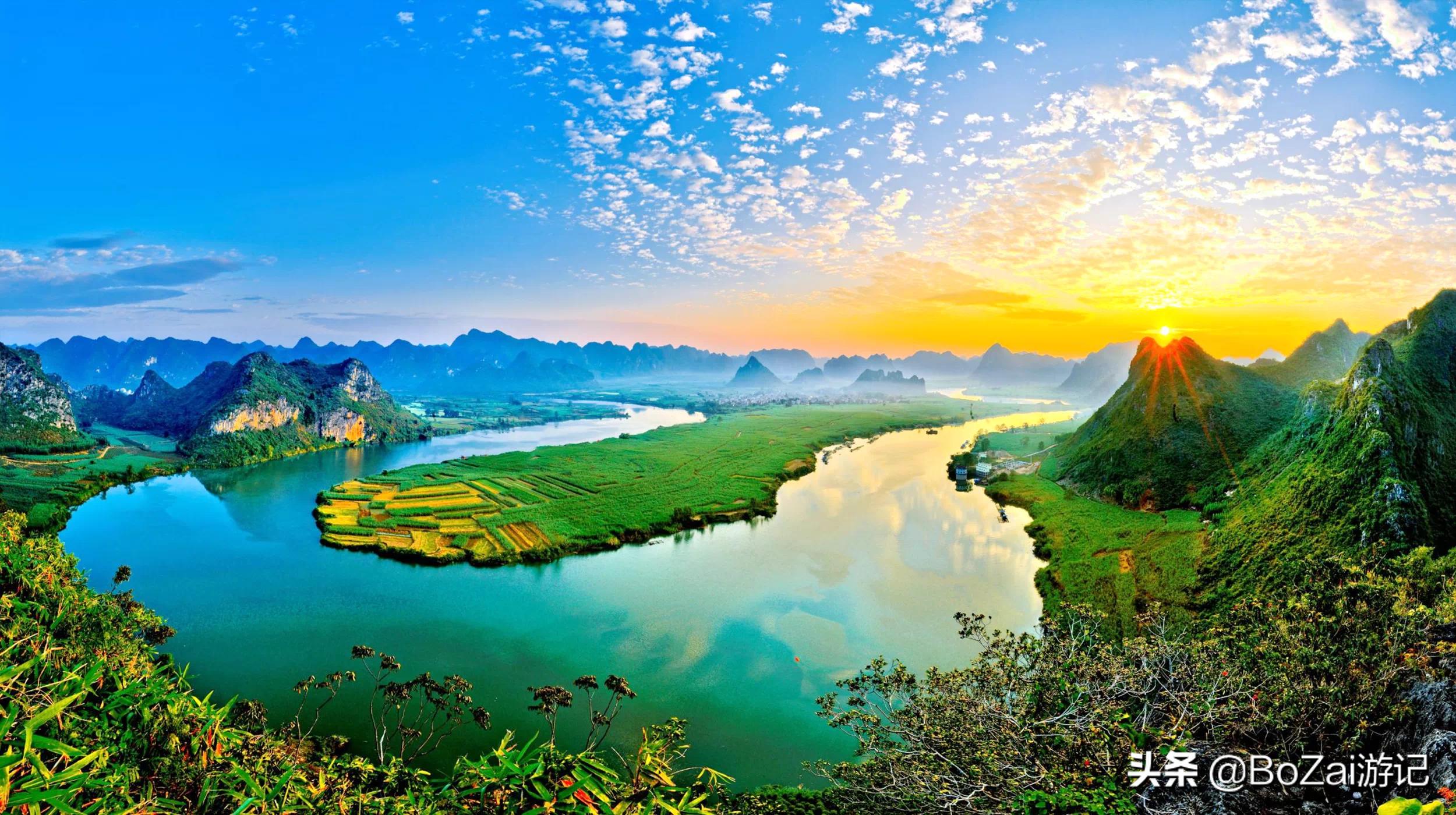 广西乡下田园最美风景图片,广西十大最美风景区