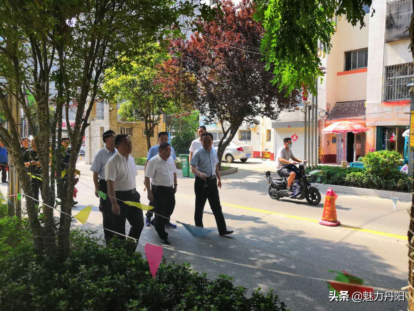 郓城县郓州街道到丹阳考察*党**建八大“红色品牌”建设工作