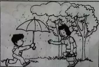 植树节看图写话一年级20至30字,一年级给奶奶吃苹果看图写话30字