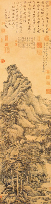 中国传世山水画全集册pdf,五元人民币山水画泰山