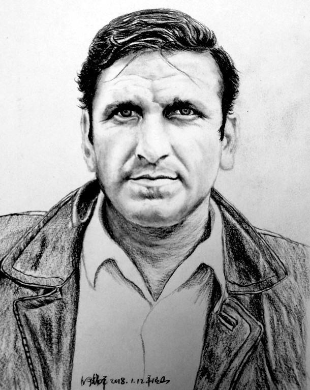 碳铅素描,明星彩铅素描画像图片