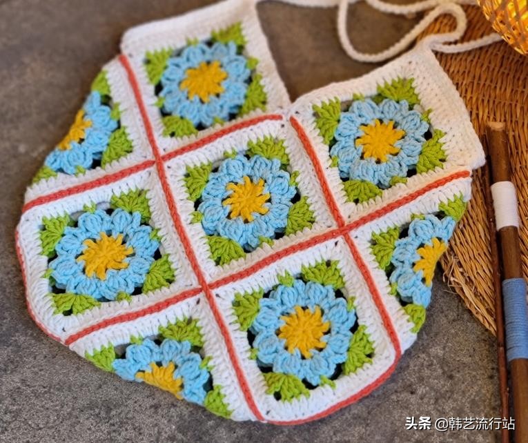 韩国钩针包包图解,韩国钩针教程