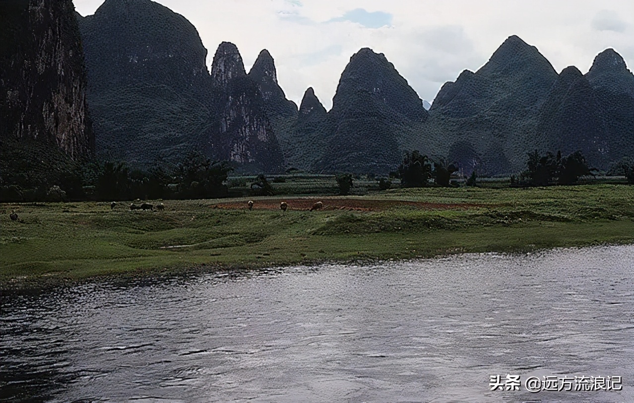 80年代桂林平乐老照片,老照片广西桂林1984年