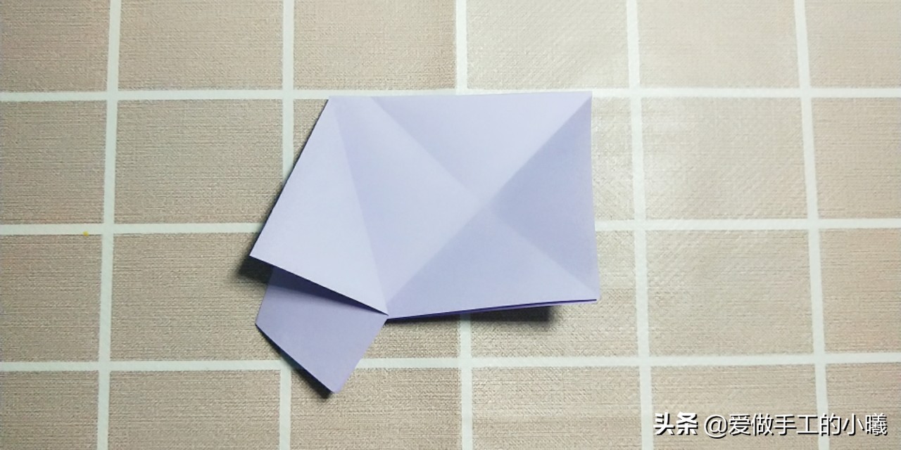五瓣花折纸步骤图解,立体五瓣花折纸图解