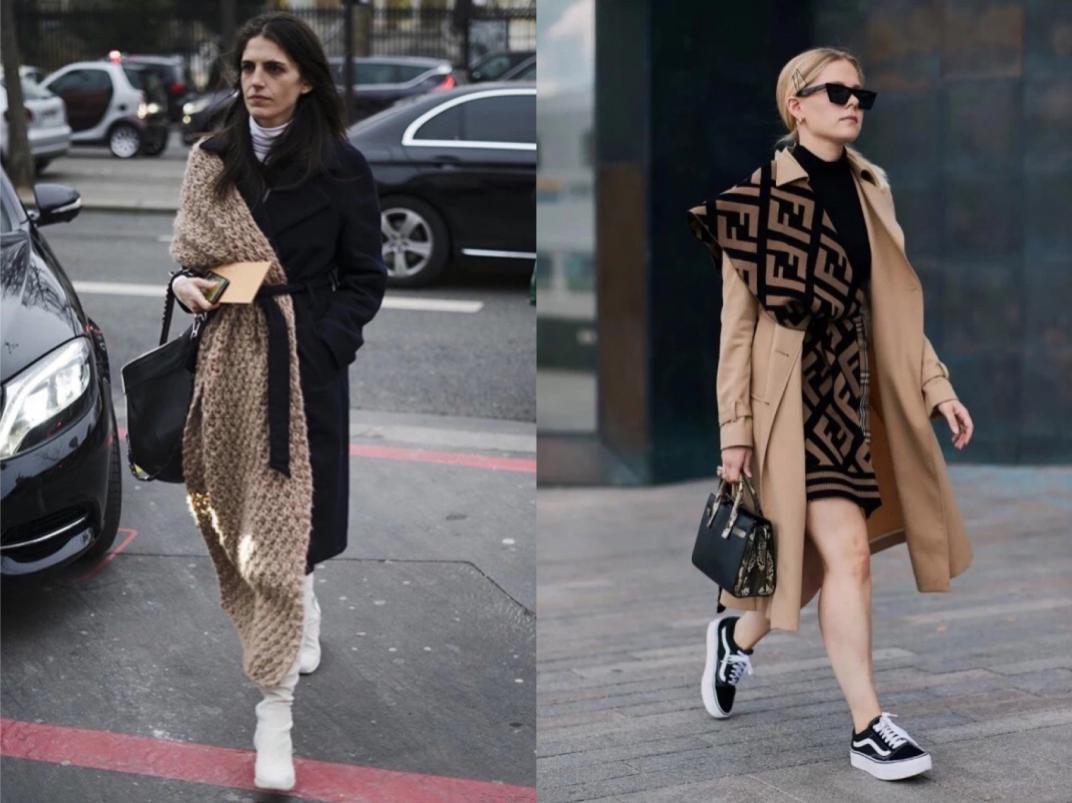 大衣围巾女冬季高级感系法,喜欢穿大衣的女孩子是什么风格