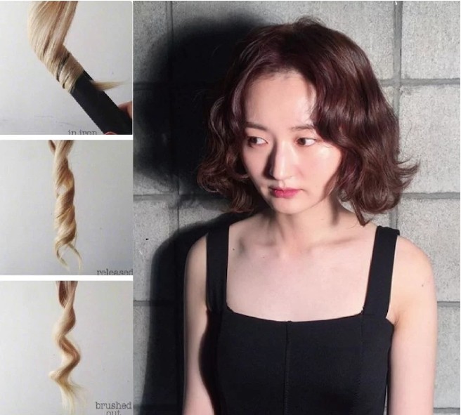 卷发棒夹卷发教程新手,卷发棒使用教学要不要半干