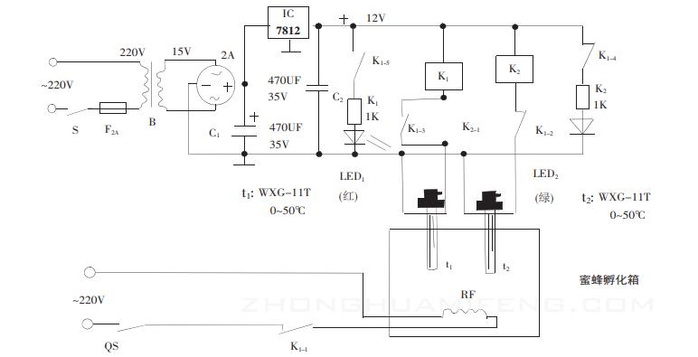 蜜蜂孵化箱温度自动控制