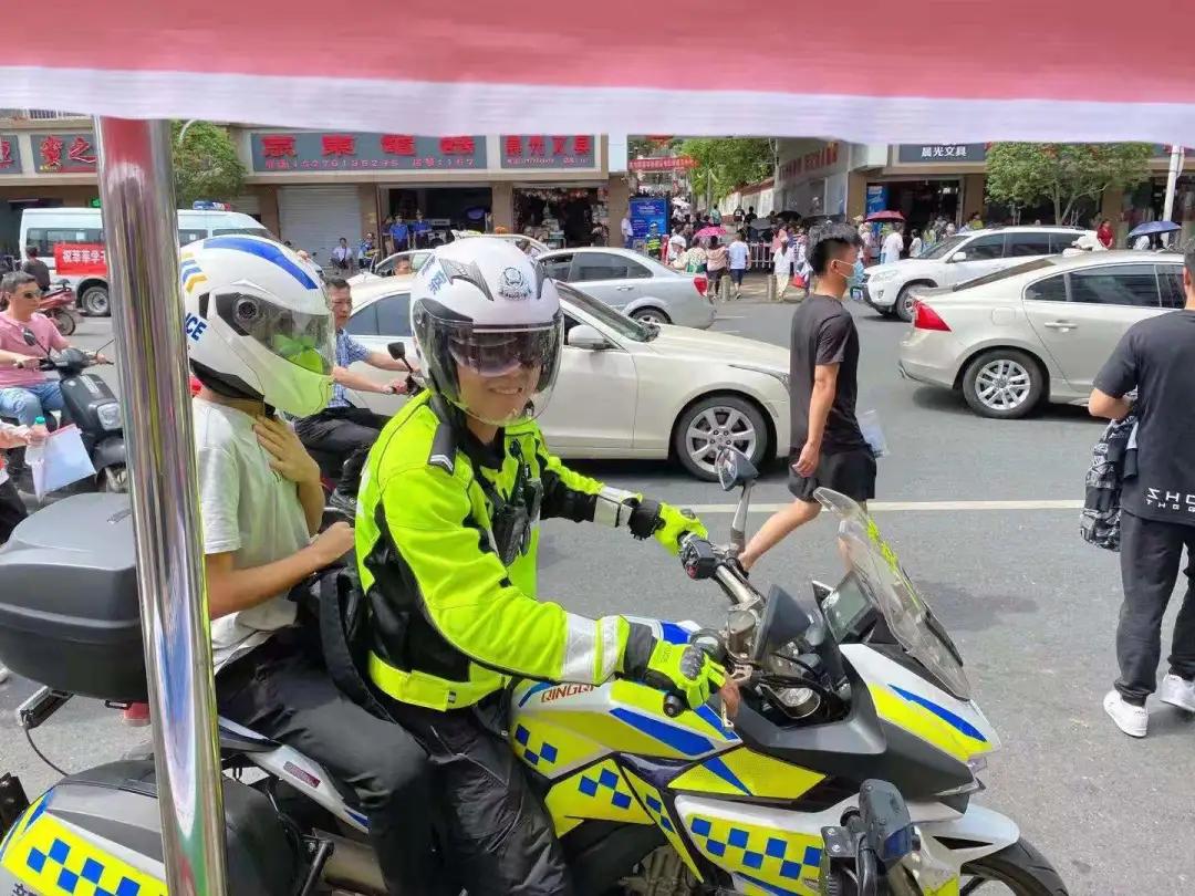 护航高考我们都是答卷人,护航高考第一天在追梦的路上