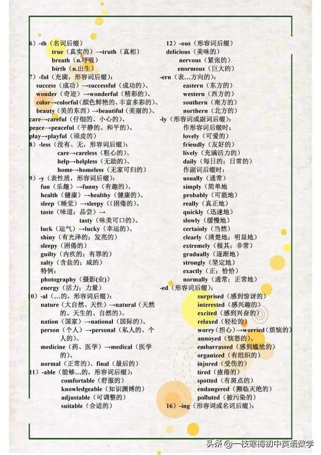 初中英语单词重点词汇,英语词汇表的英语单词