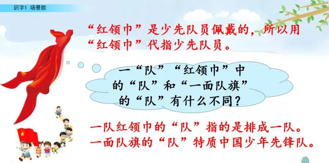 二年级上册语文识字歌重点归纳,部编版二年级语文上册识字复习