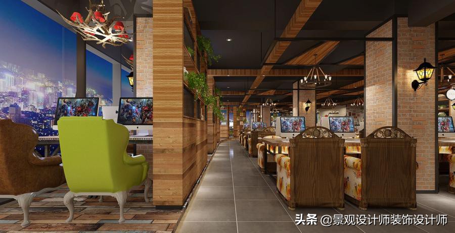 网咖设计效果图,网咖设计图哪找