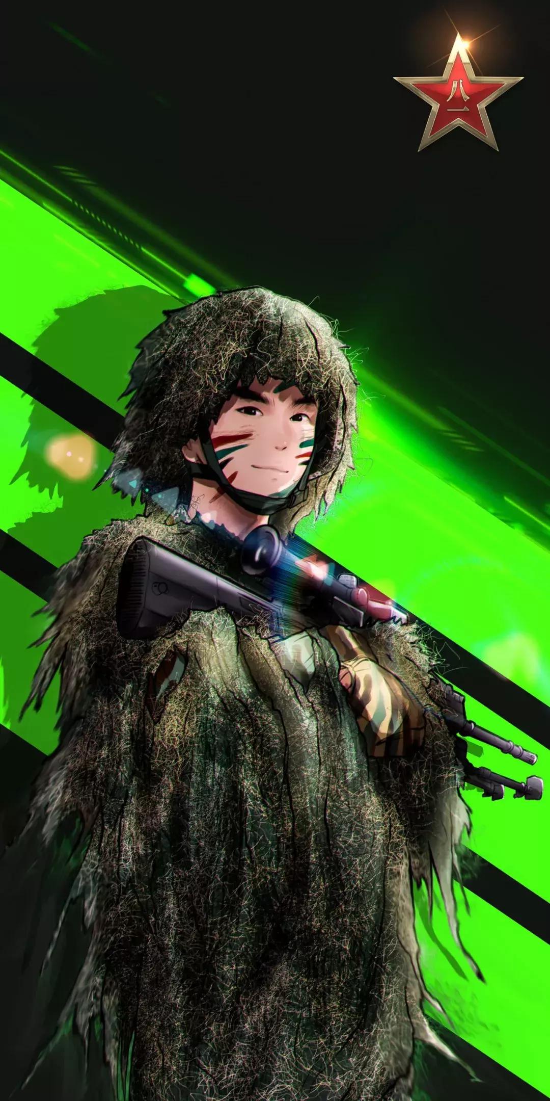 中国军人生日快乐,军人生日快乐动态图片