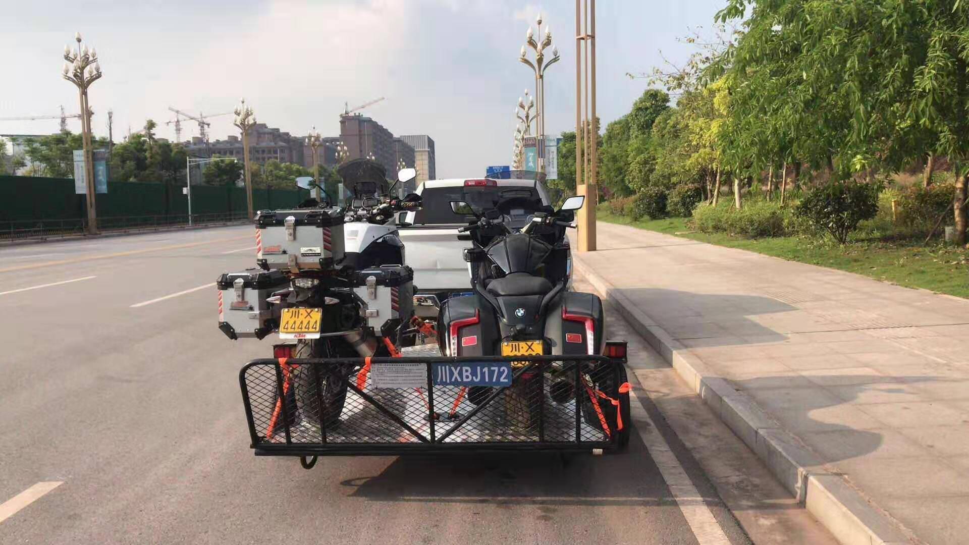 越野后挂式摩托拖车,哈雷摩托专用拖车