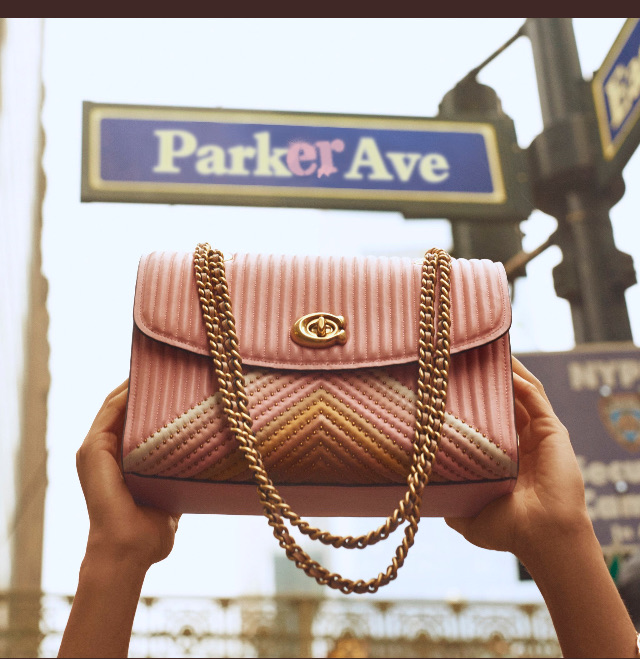 美国新款coach蔻驰女包,蔻驰coachparker系列斜挎包