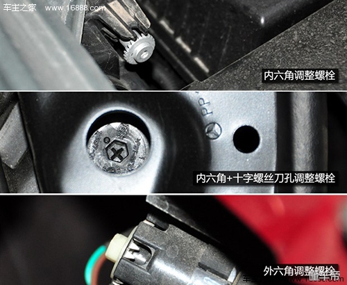 车灯近光灯角度怎么调节,前大灯照射高度怎么调节