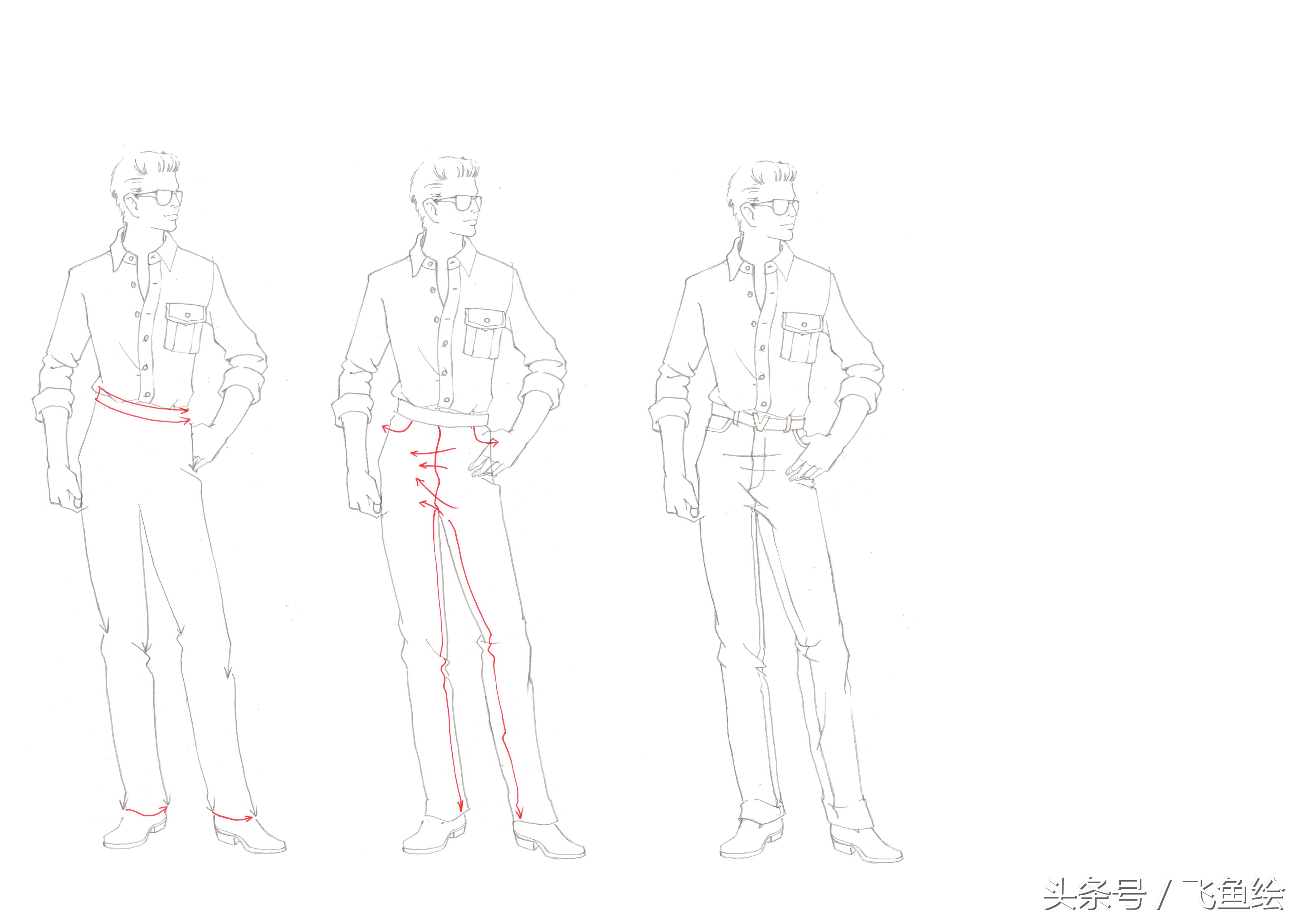 服装设计线稿基础教学,服装设计入门教程线稿