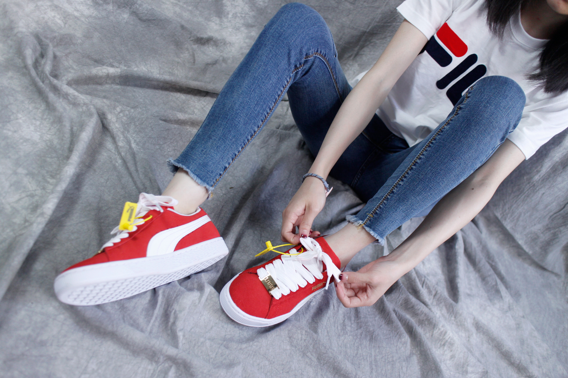 彪马pumaxswash黑标限量联名款,彪马联名款女鞋紫