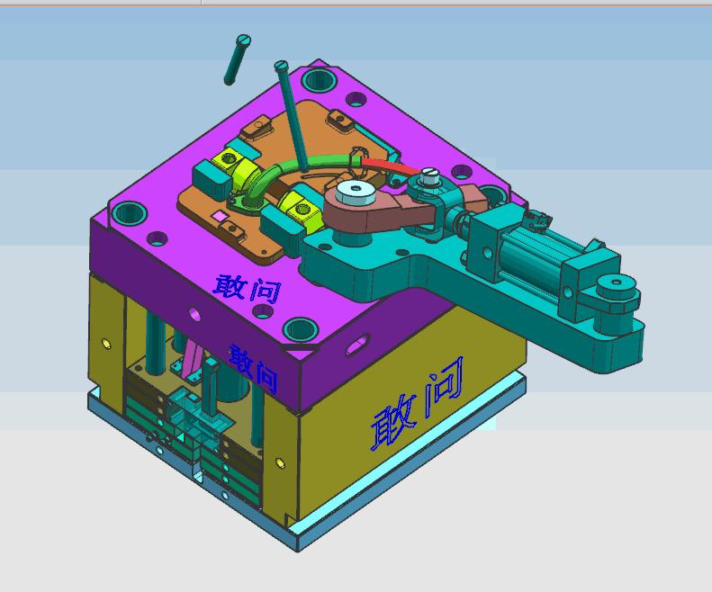 塑胶模具外观结构,塑胶模具分析剖面图