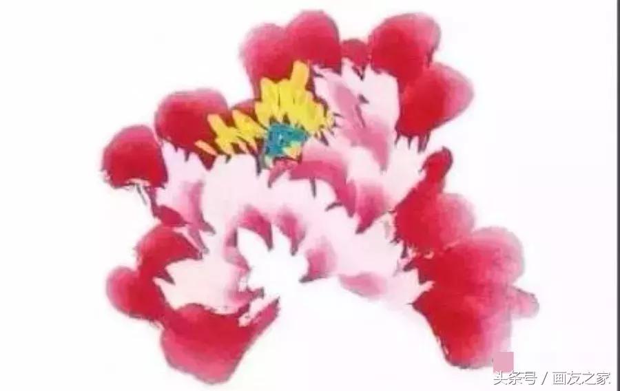 果果小写意牡丹画法教学视频,军旅画家张连龙写意牡丹画法