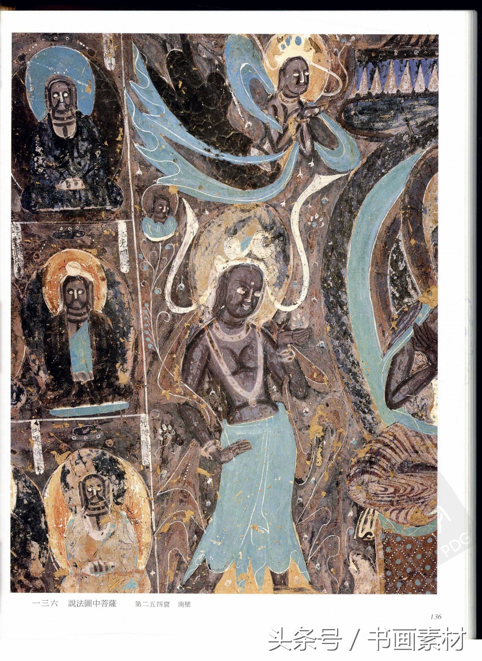 北凉北魏石窟壁画图片,敦煌北魏壁画临摹