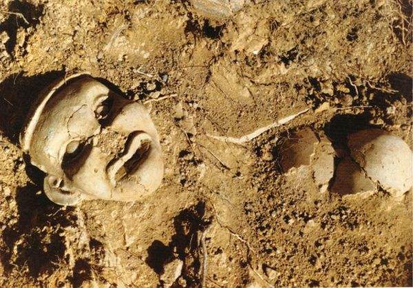 红山文化里的祭祀遗址,红山文化祭坛遗址示意图