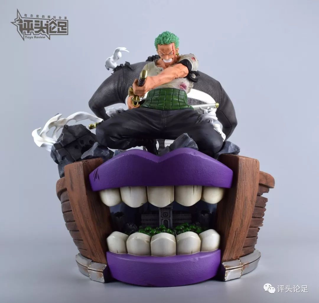 岛上死斗！帅哭！UCSTUDIO海贼王雕像手办索隆VS暴君熊
