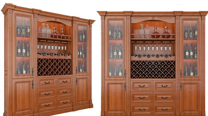 3dmax怎么画玻璃酒柜,新中式酒柜装饰柜组合3d模型