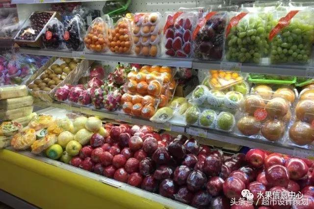 水果店水果陈列摆放销售技巧,20方长方形水果店铺陈列设计