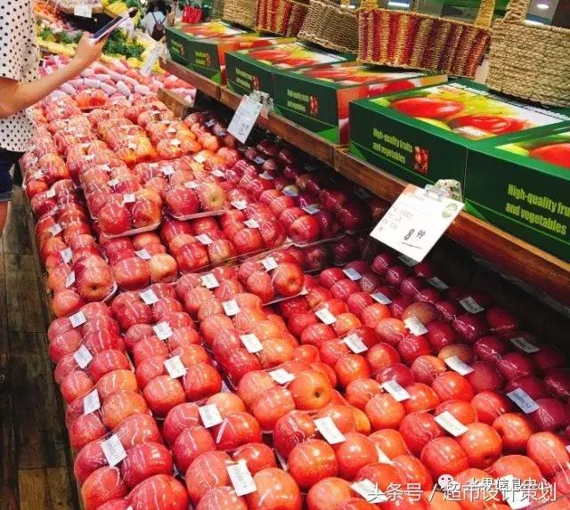 水果店水果陈列摆放销售技巧,20方长方形水果店铺陈列设计