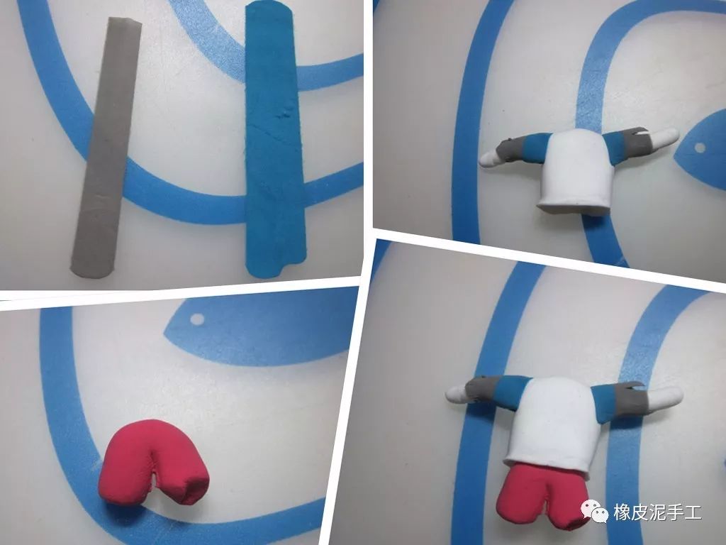 手工橡皮泥制作狼,橡皮泥狼的做法