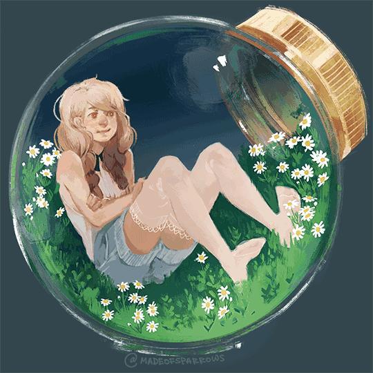 简约小清新意境插画壁纸,动态壁纸插画唯美治愈