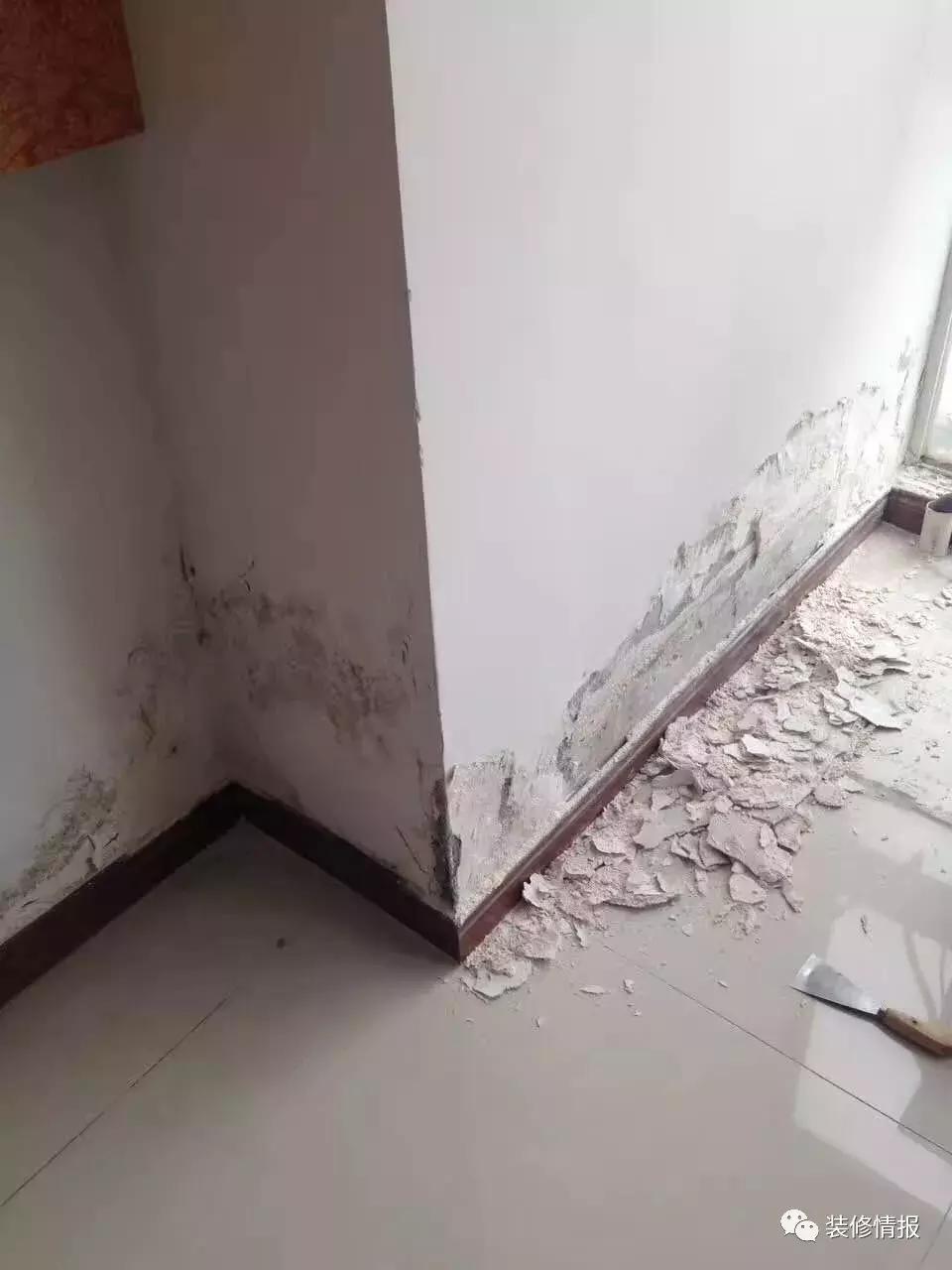 墙壁起皮脱落发霉什么原因,墙壁发霉重新刷漆管用吗