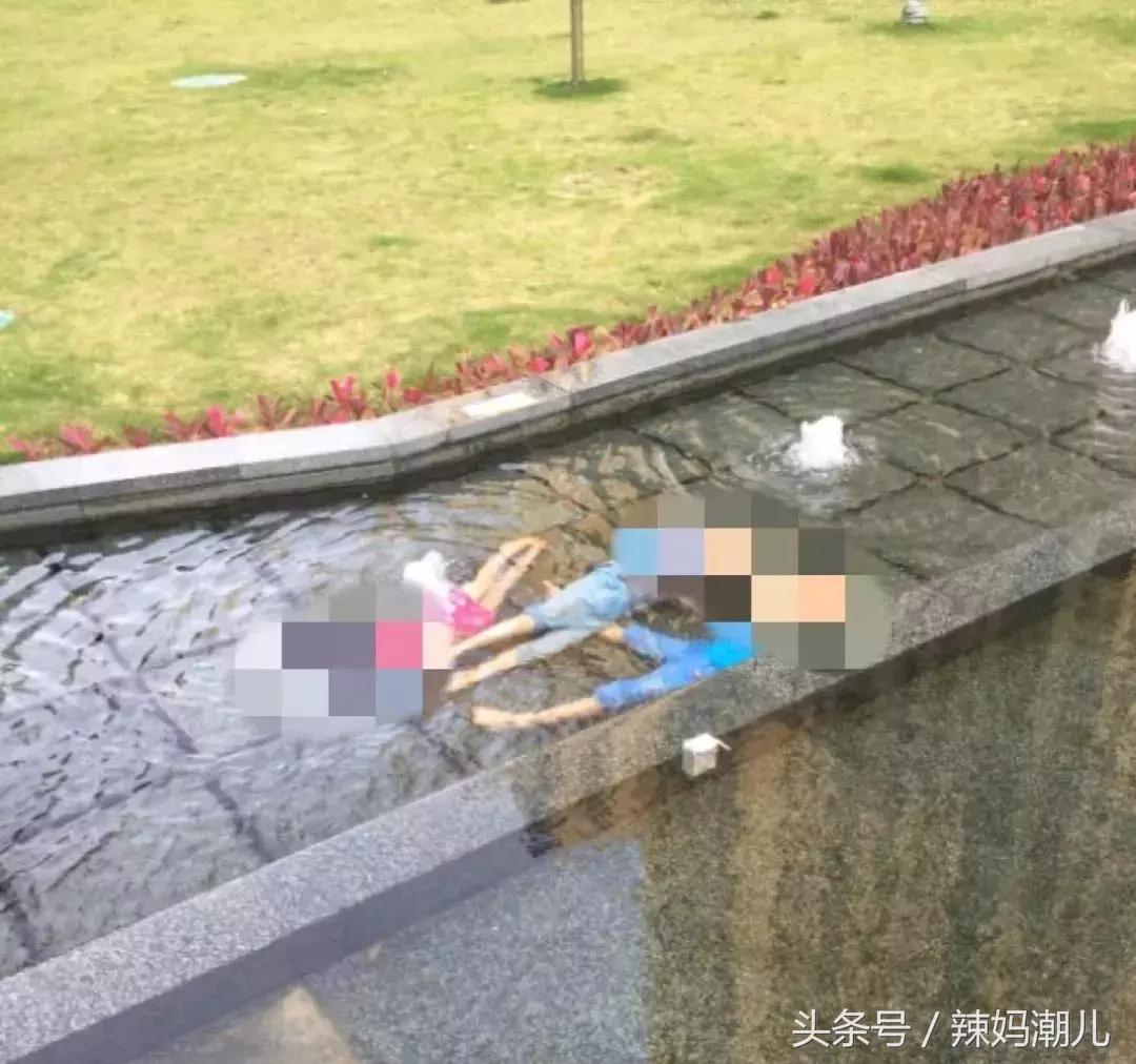 小孩喷泉内玩耍,小孩子喷泉