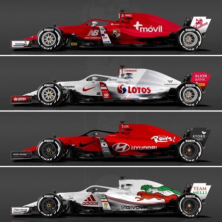 2022年f1各队赛车涂装,f1赛车观众抢车