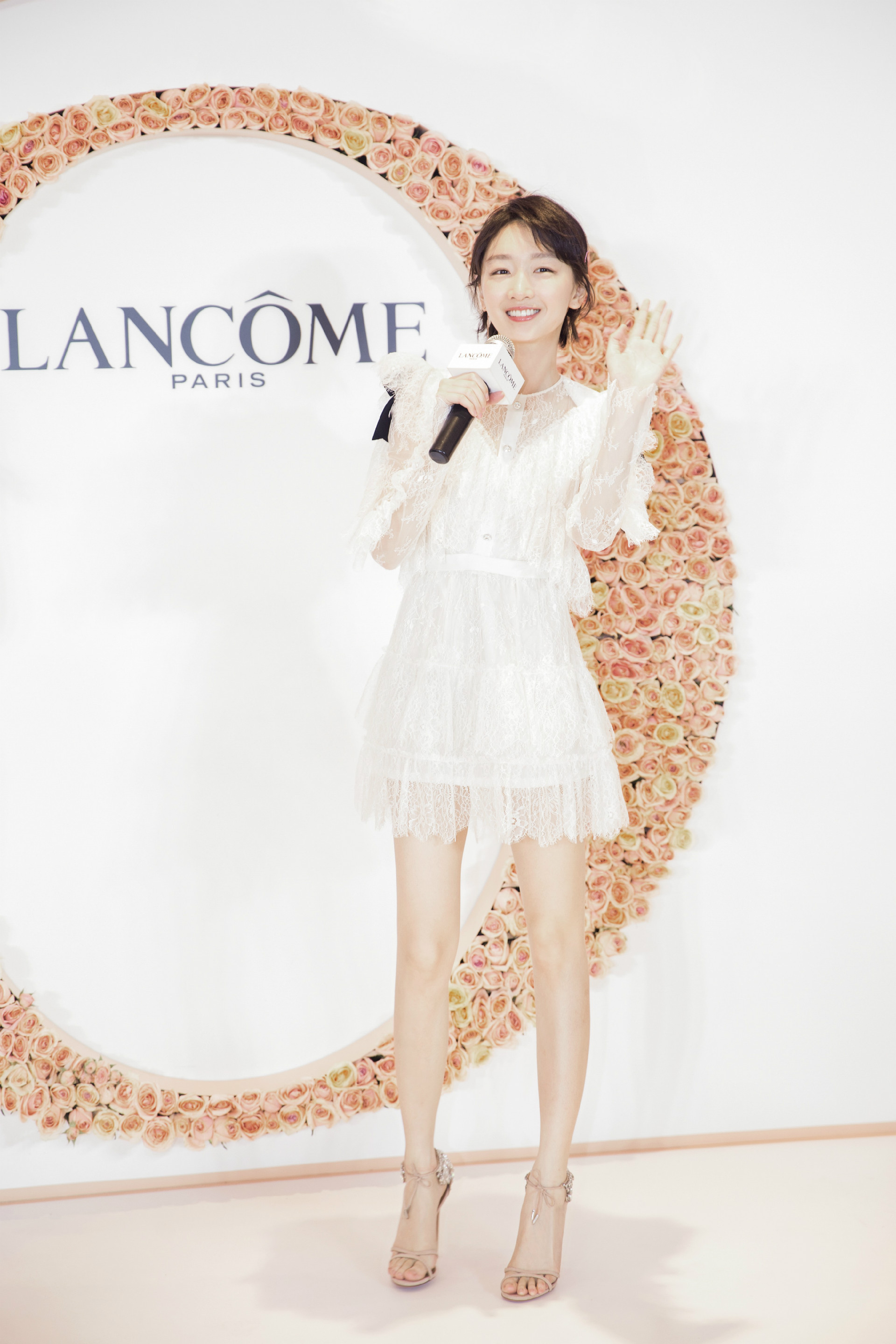 lancome兰蔻菁纯玫瑰奢享展上海,丹尼斯大卫城兰蔻专柜三八节活动