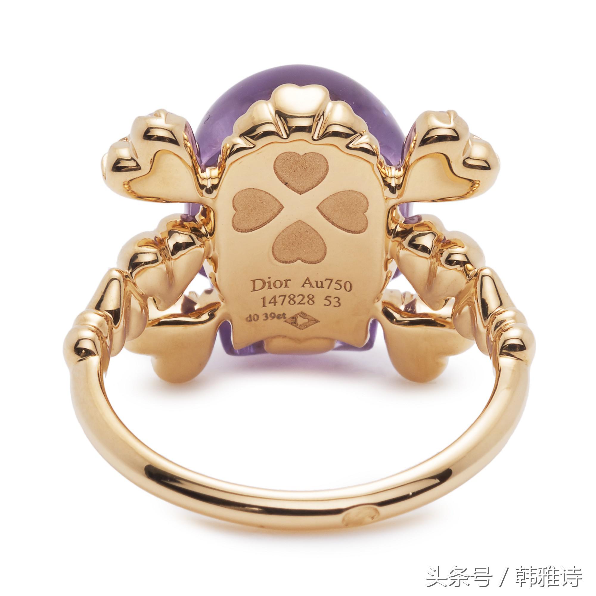 dior骷髅珠宝,迪奥骷髅头戒指