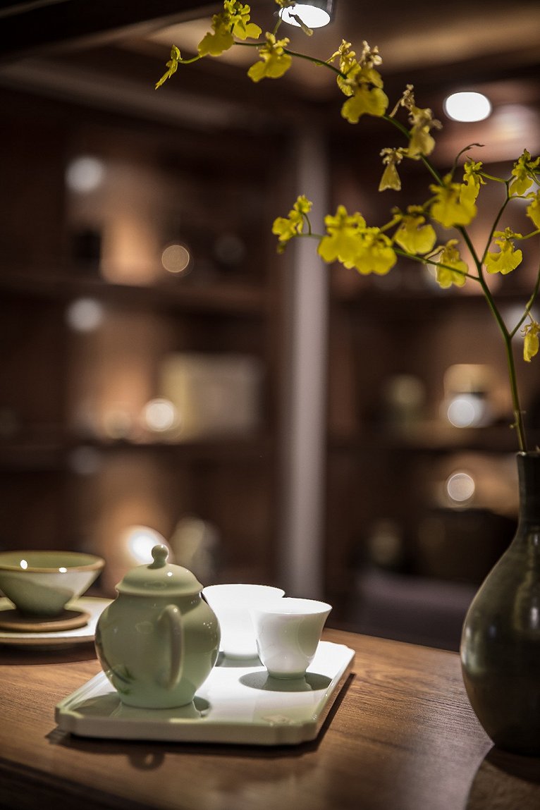 室内设计茶室,茶空间设计侘寂风格