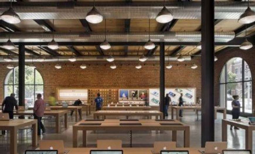 苹果精品店装修,苹果旗舰店店面装修