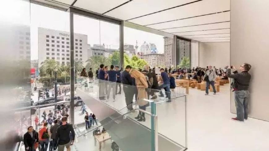 苹果精品店装修,苹果旗舰店店面装修